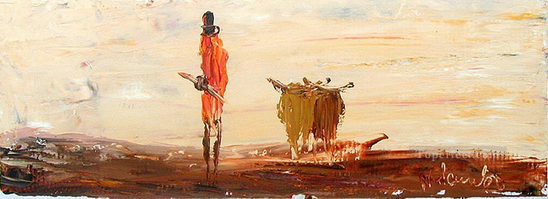 Ndambo 249 Afriqueine Peintures à l'huile